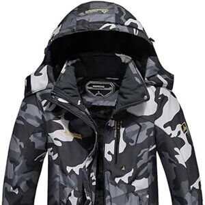 Moerdeng Men’s Waterproof Ski Jacket Warm Winter Snow Coat Mountain Windbreaker